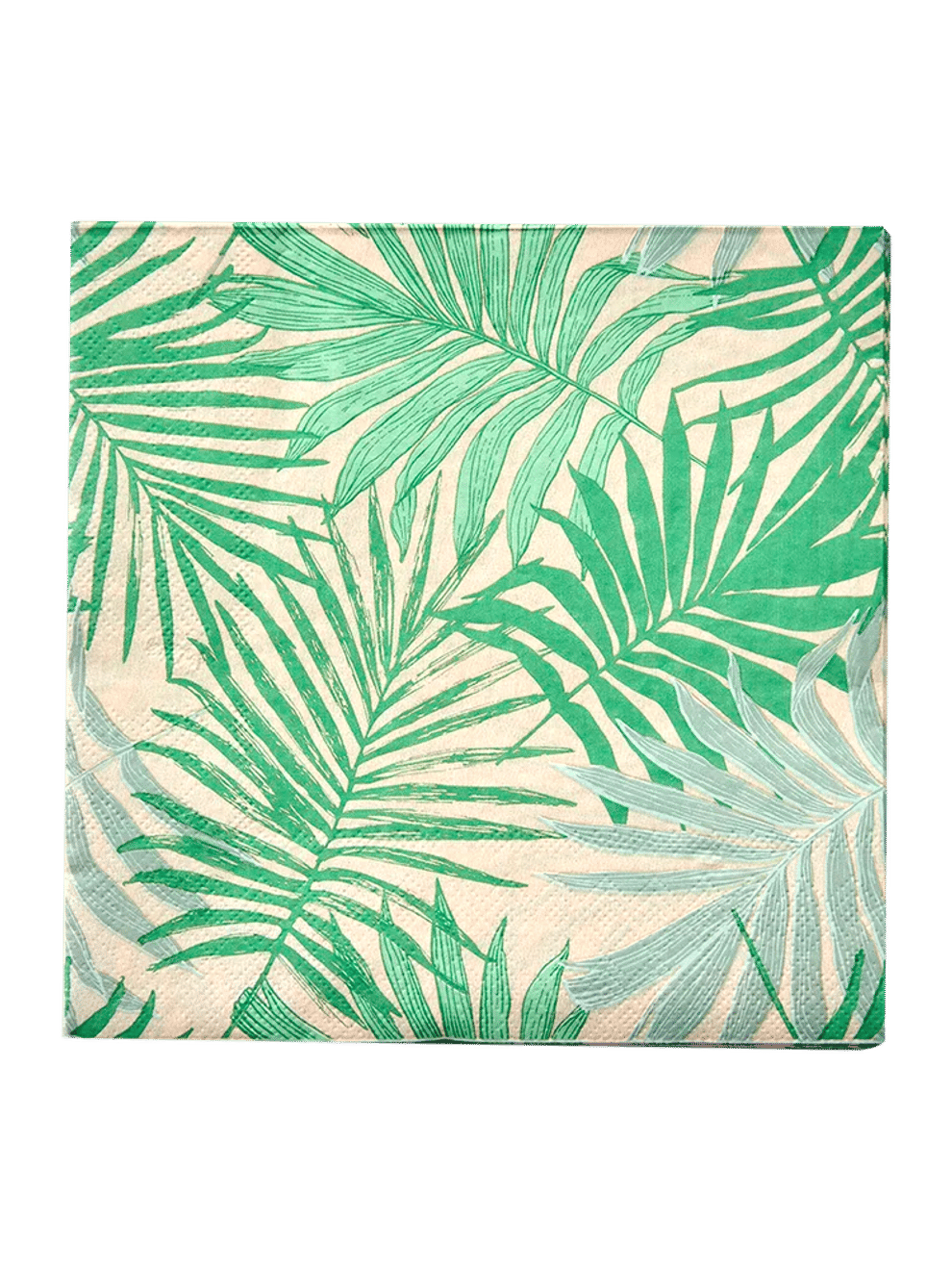 Green Tropical Leaf Paper Serviettes
