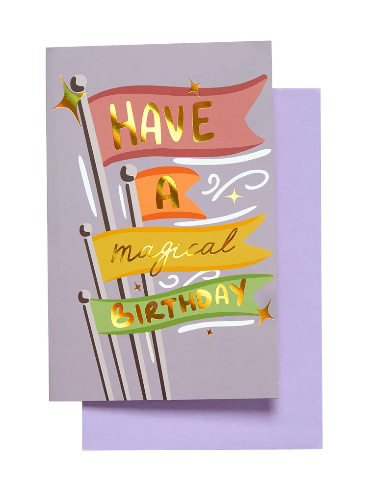 Magical Gold Foil Birthday Card