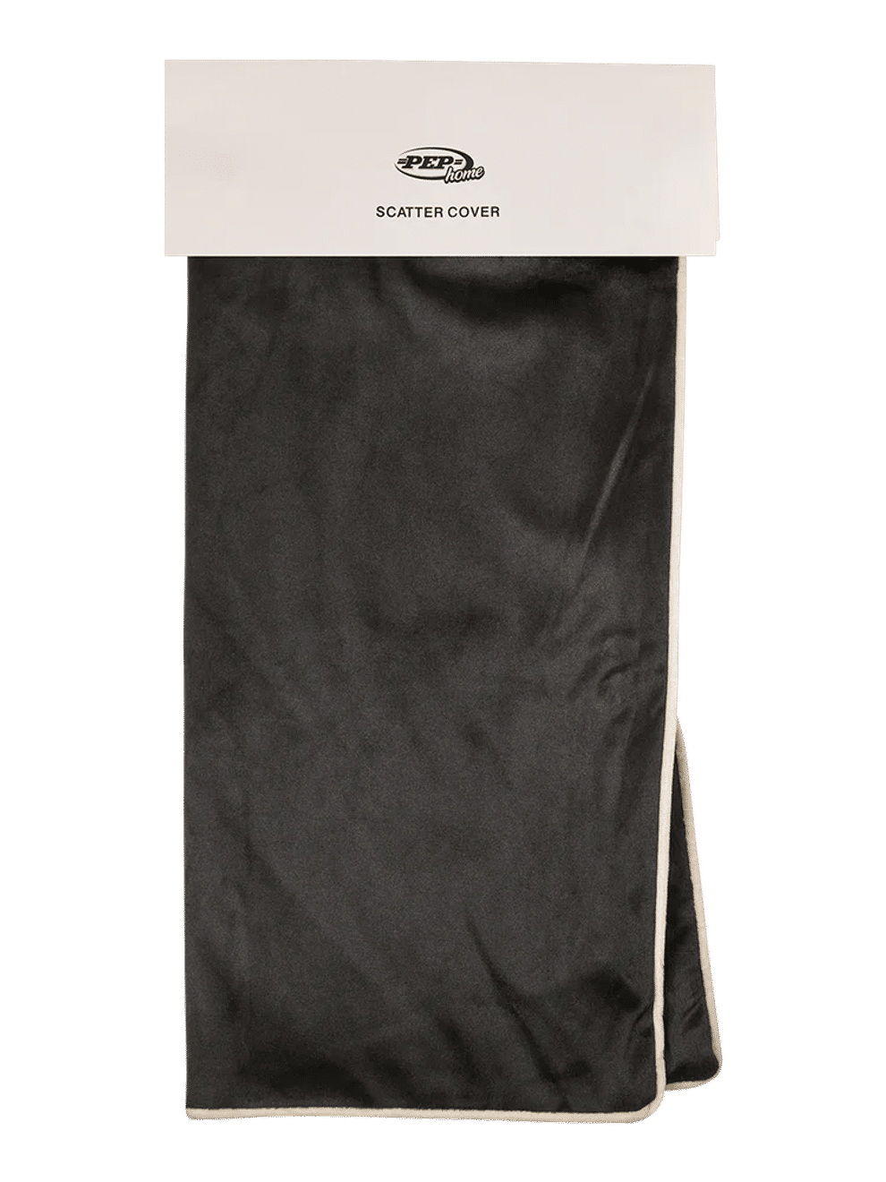 Soft Black Scatter Cover with Contrast Piping