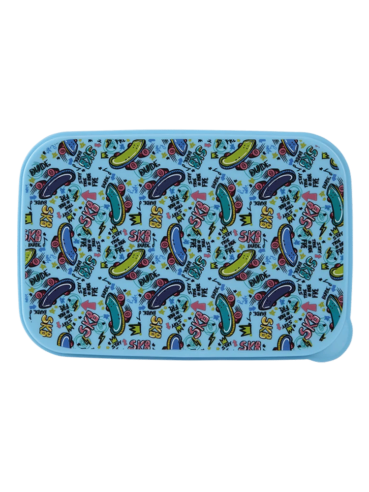 Blue Skateboard Print Lunch Box (1)