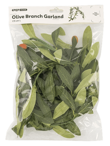 Artificial Green Foliage Garland with Berries