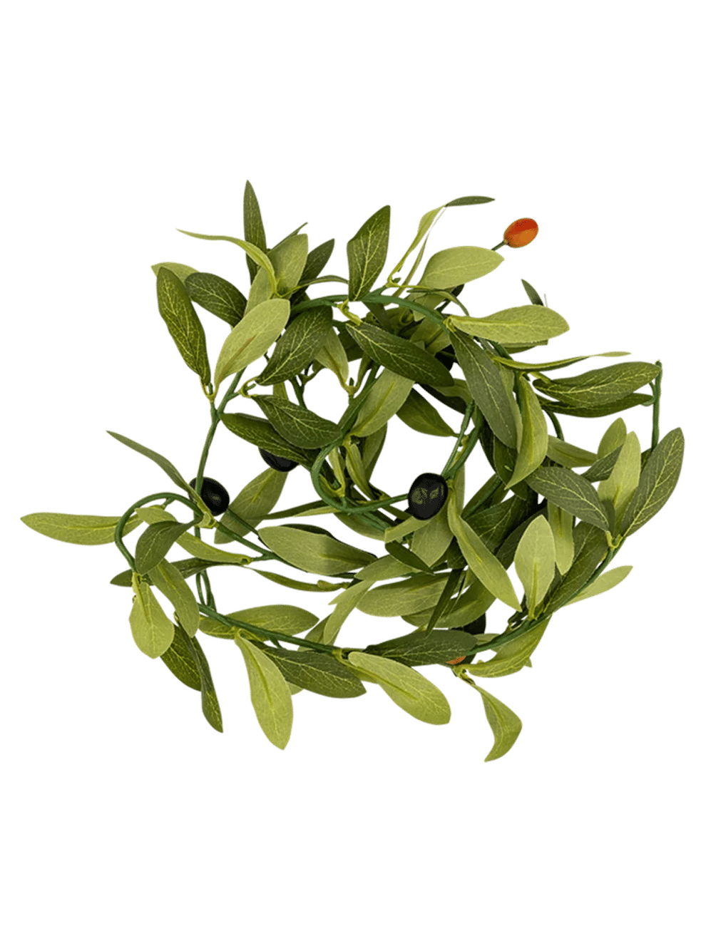 Artificial Green Foliage Garland with Berries (1)