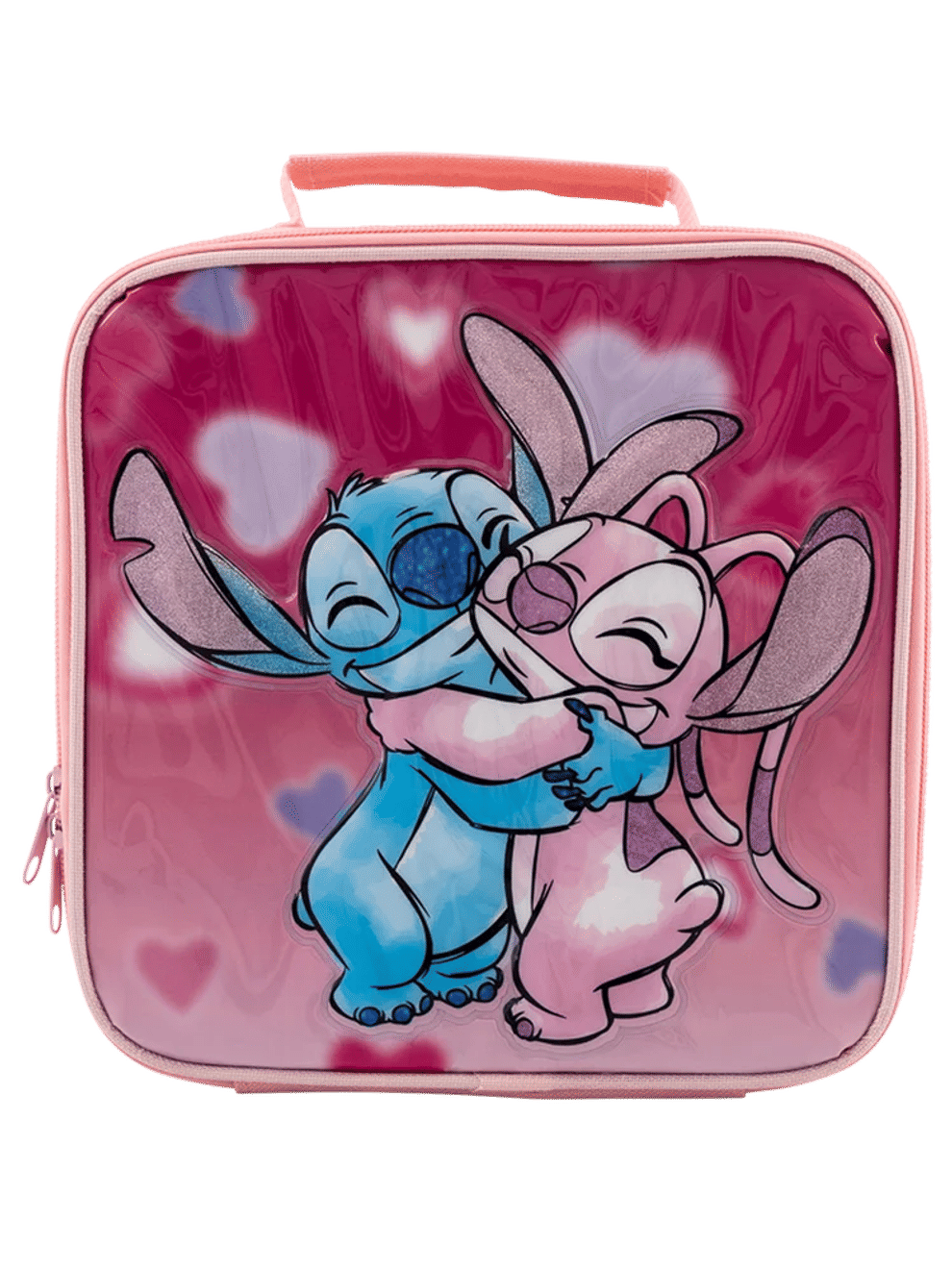 Pink Stitch & Angel Character Lunch Bag