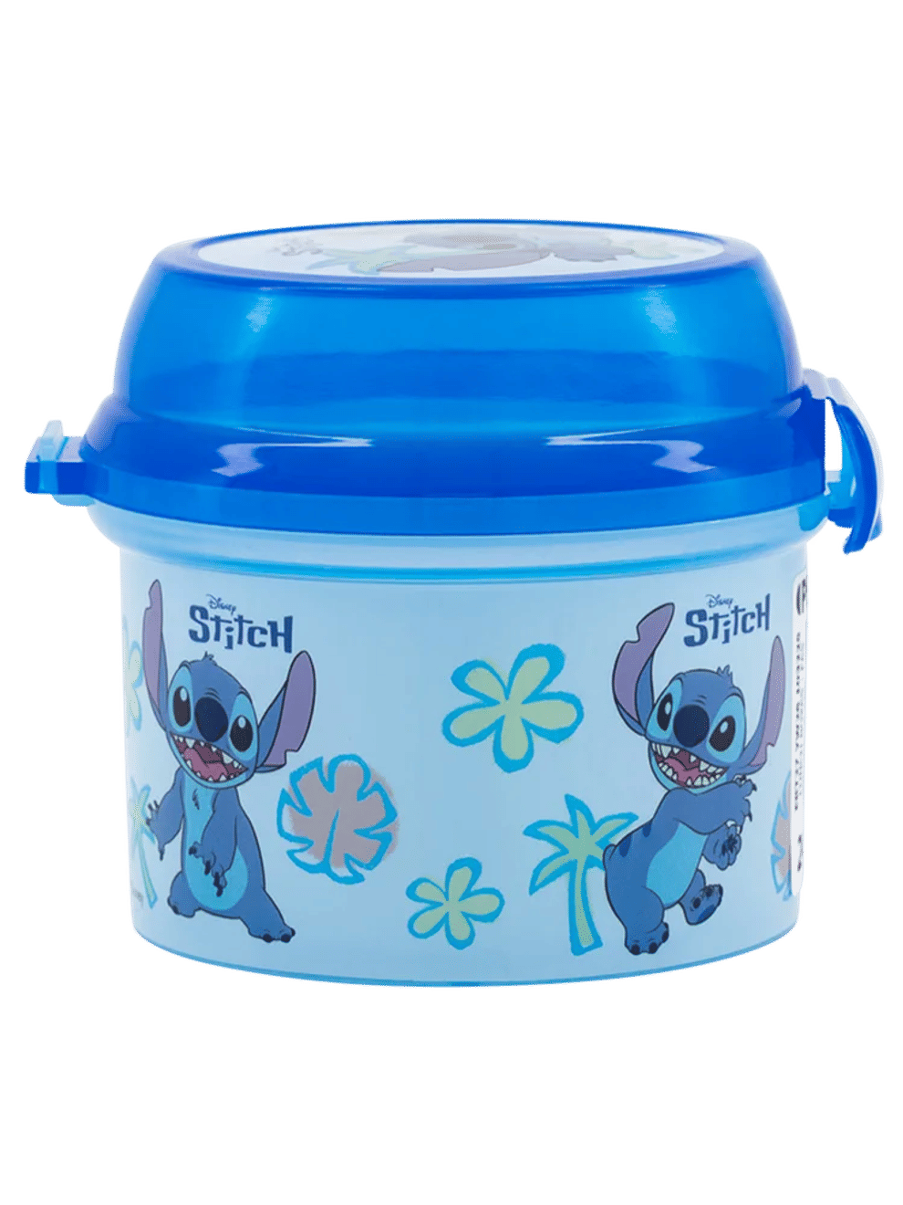Blue Stitch Round Snack Box