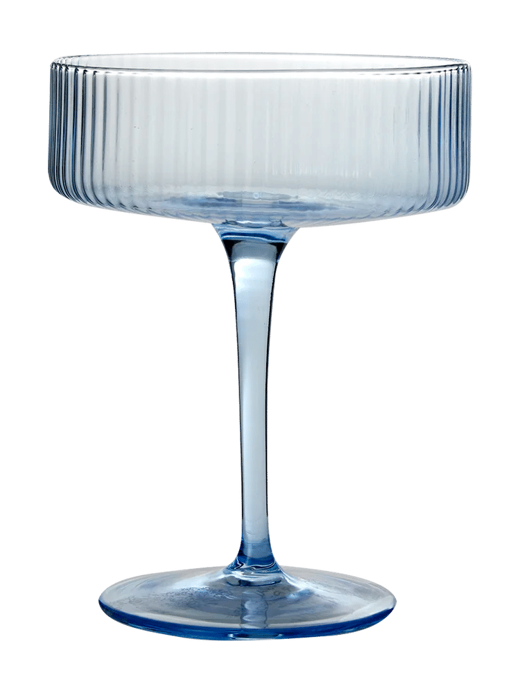 Ribbed Glass Coupe 15cm (3)