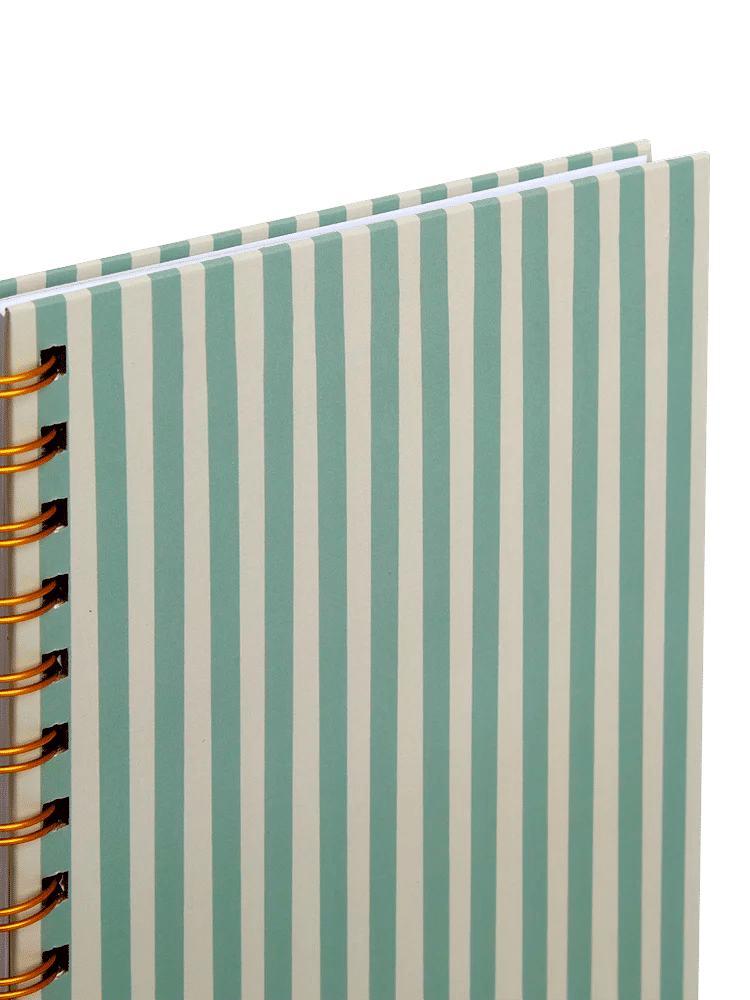 A5 Two-Tone Blue Spiral Notebook With Elastic Closure (3)