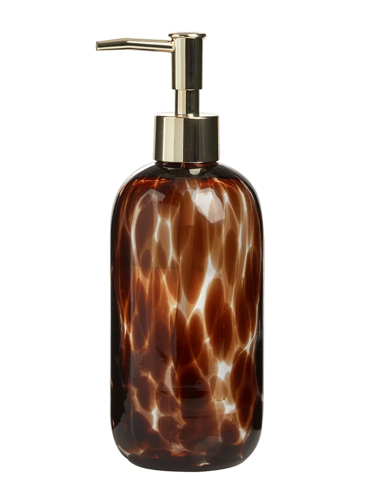 Spotted Glass Soap Dispenser