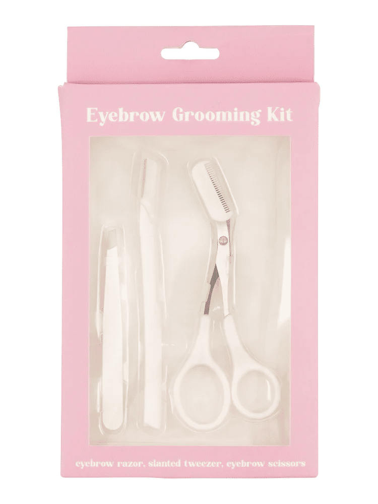 White Eyebrow Grooming Kit