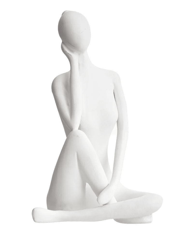 White Abstract Decorative Figure Ornament (3)