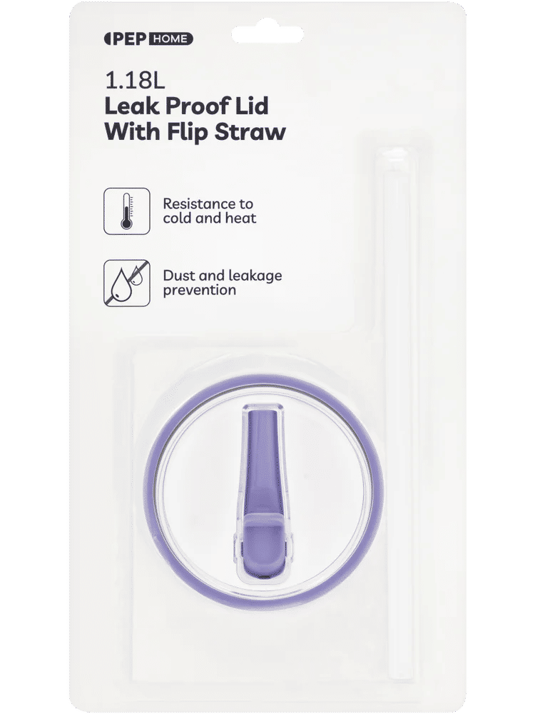 Plastic Lid with Purple Straw Spout (1)
