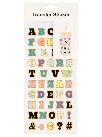 Colorful Alphabet Letter Transfer Stickers
