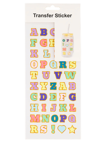 Colorful Alphabet Letter Transfer Stickers