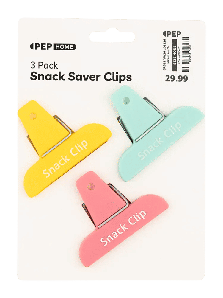 3 Pack Snack Saver Bag Clips