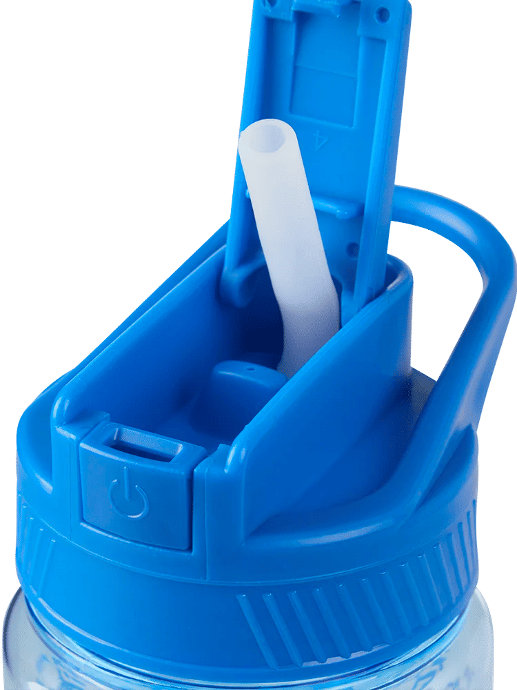Stitch Flip-Top Water Bottle with Straw and Carry Handle (1)