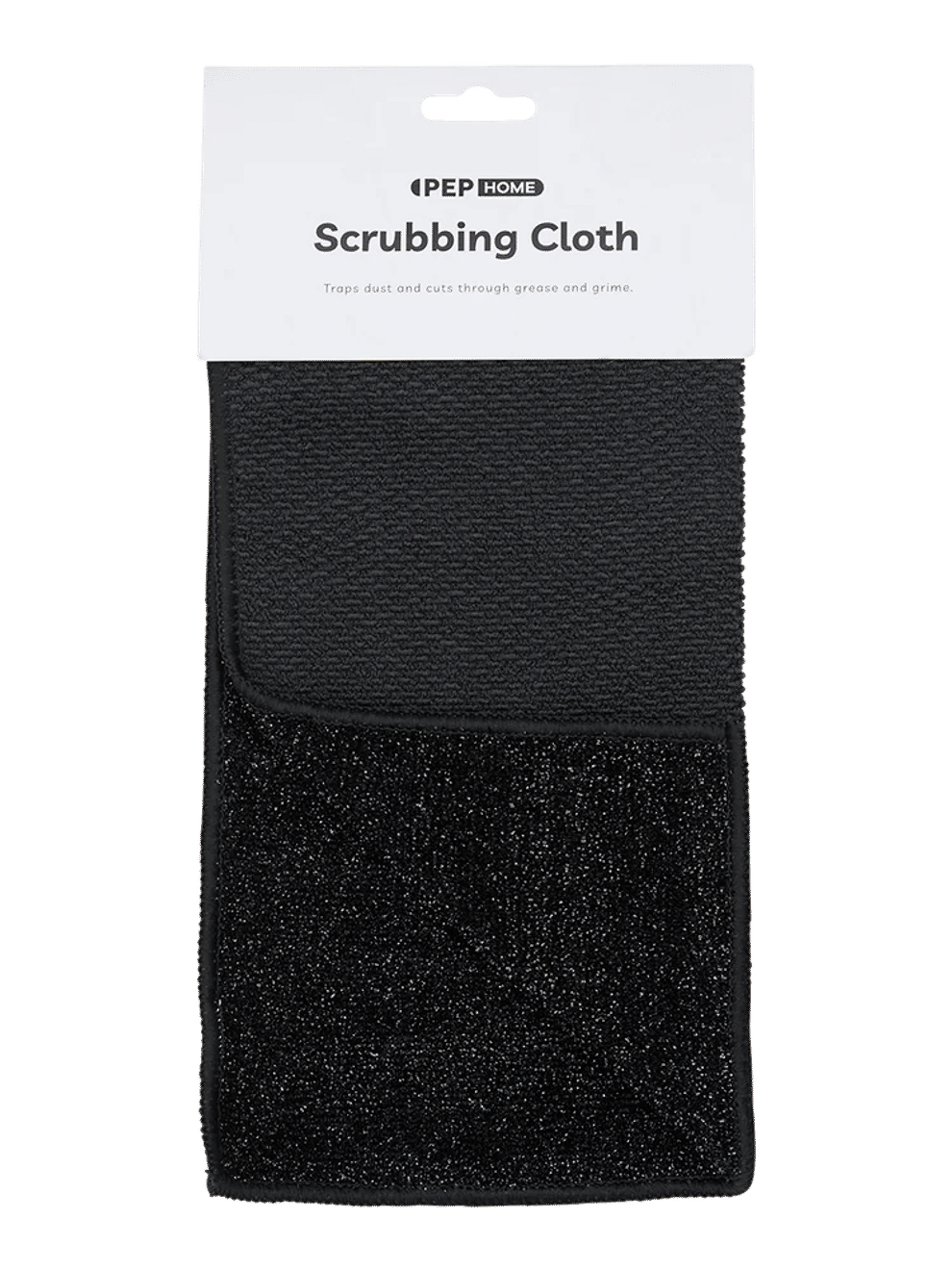 Dual-Sided Black Scrubbing Cloth