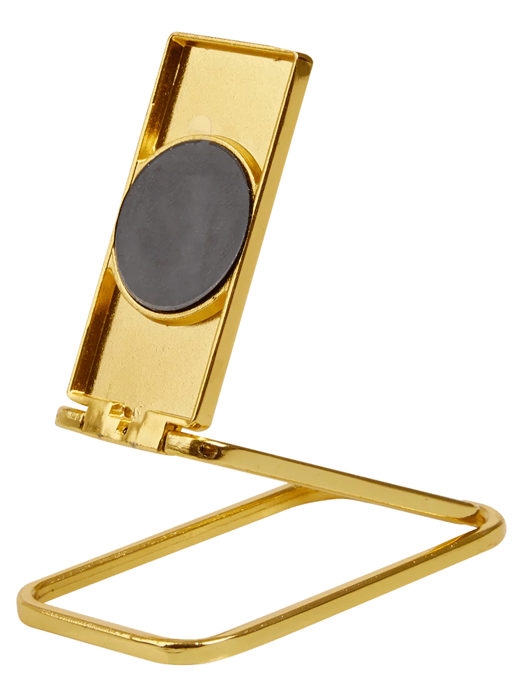 Compact Gold Metal Phone Stand 4x7cm (3)