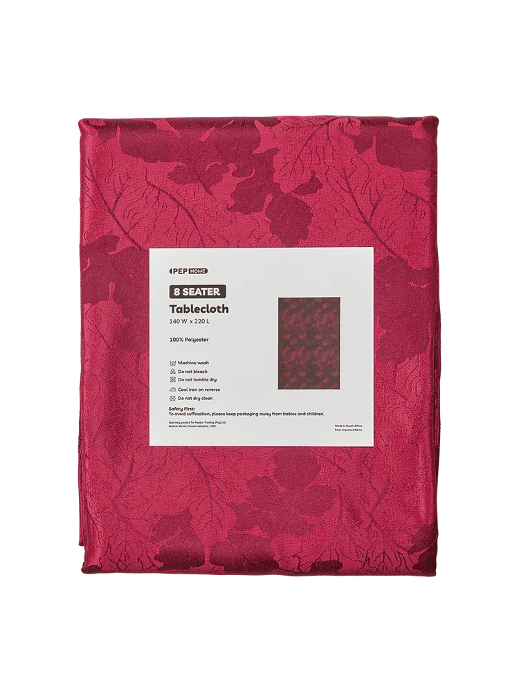 8 Seater Leaf Pattern Tablecloth