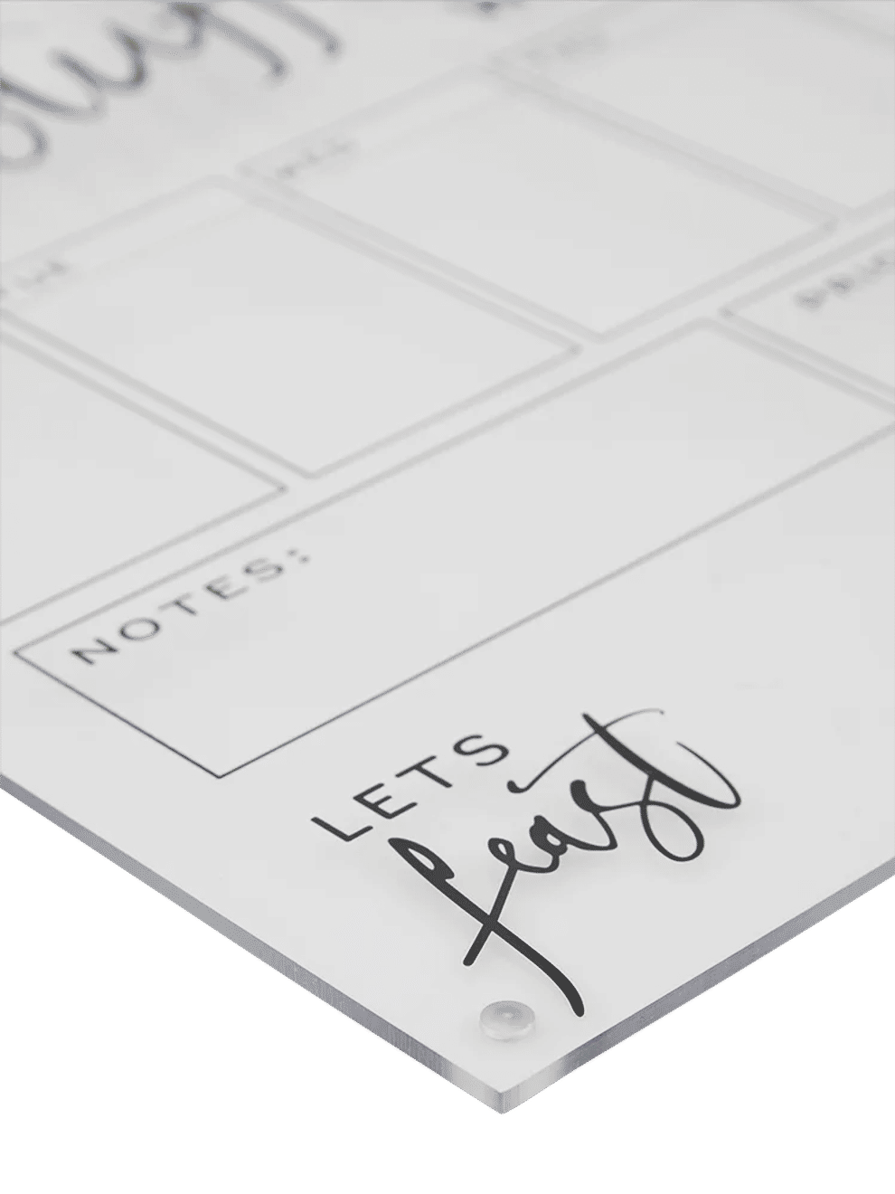 Acrylic Magnetic Weekly Planner Calendar (1)