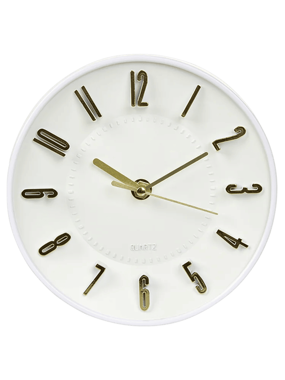Black And White Round Quartz Wall Clock (1)