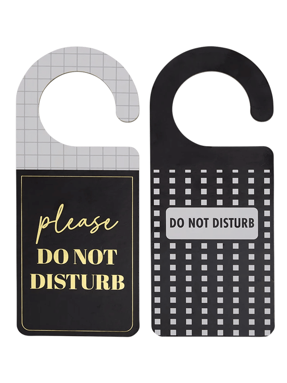 Stylish Do Not Disturb Door Hanger Set