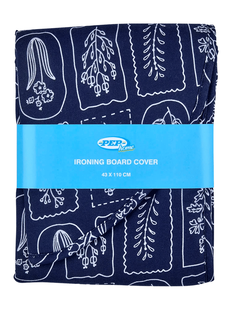 Navy Floral Ironing Board Cover 43x110cm