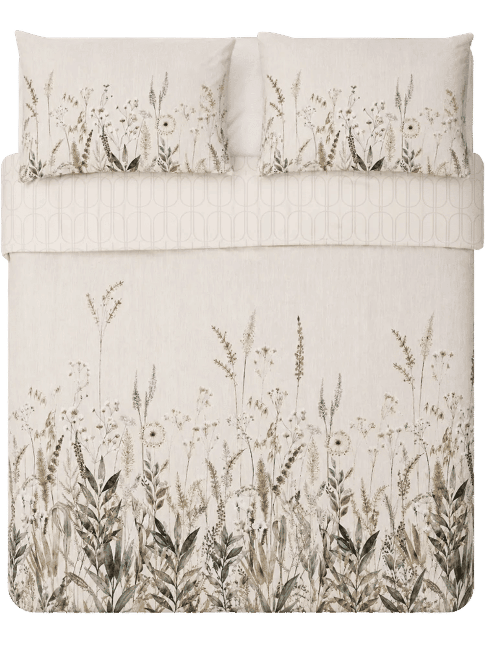 Double Botanical Print Duvet