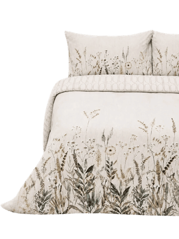 Double Botanical Print Duvet
