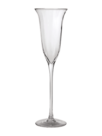 Elegant Clear Glass Champagne Flute 26cm