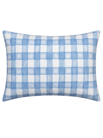 Blue Gingham Kids Pillowcase