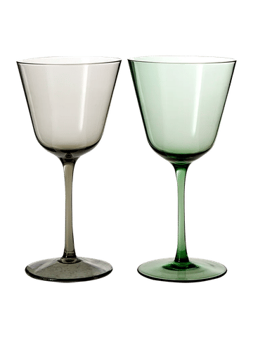 Tinted Wine Glasses 19cm