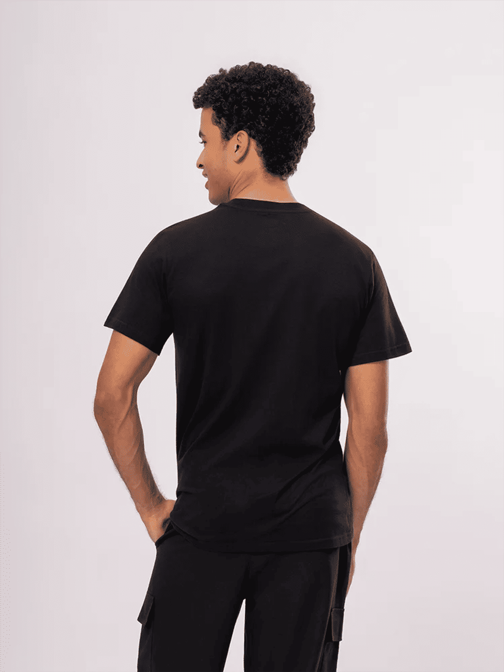 Black Crew Neck T-Shirt (6)