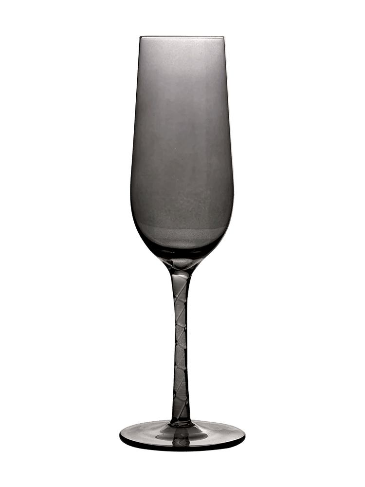 Tinted Glass Flute with Twisted Stem 22.5cm (3)