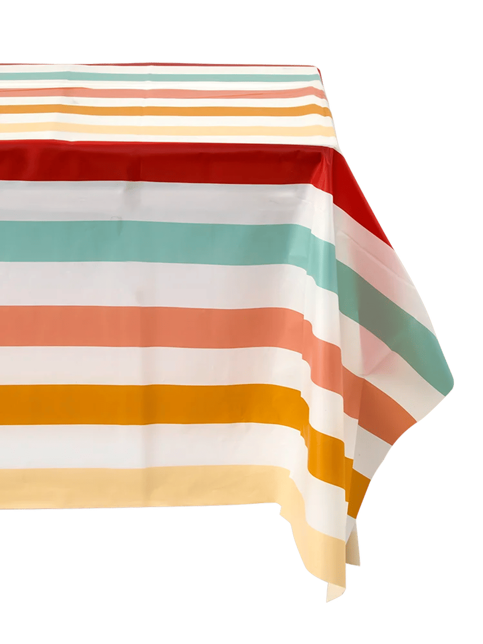 Multicolour Striped Tablecloth 130cm x 180cm (1)