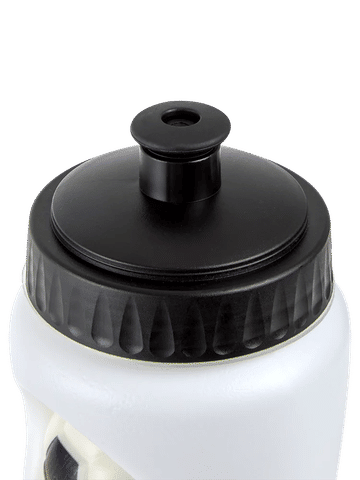 White Plastic Soccer Drinking Bottle