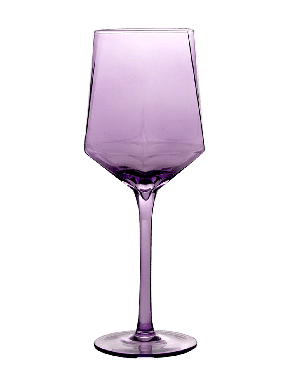 Angular Stemmed Coloured Wine Glass 23cm (1)