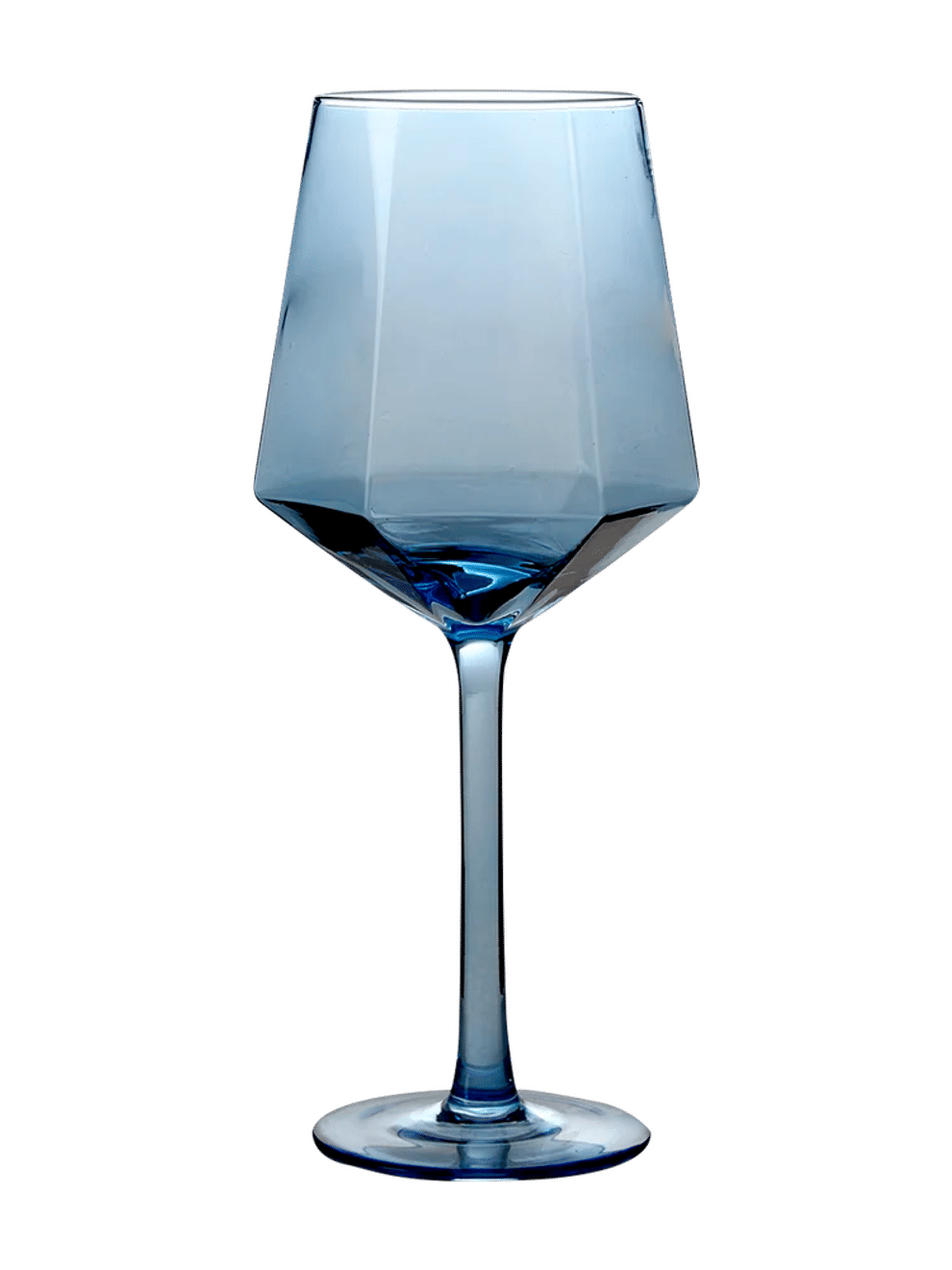 Angular Stemmed Coloured Wine Glass 23cm (3)