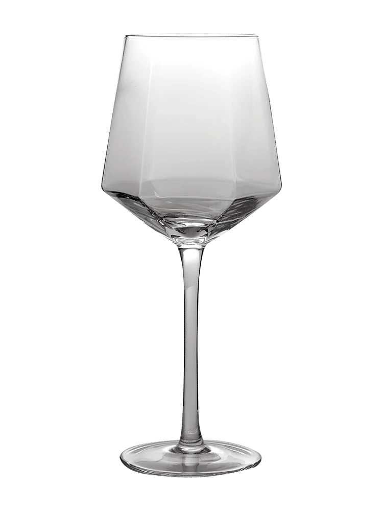 Angular Stemmed Coloured Wine Glass 23cm (4)