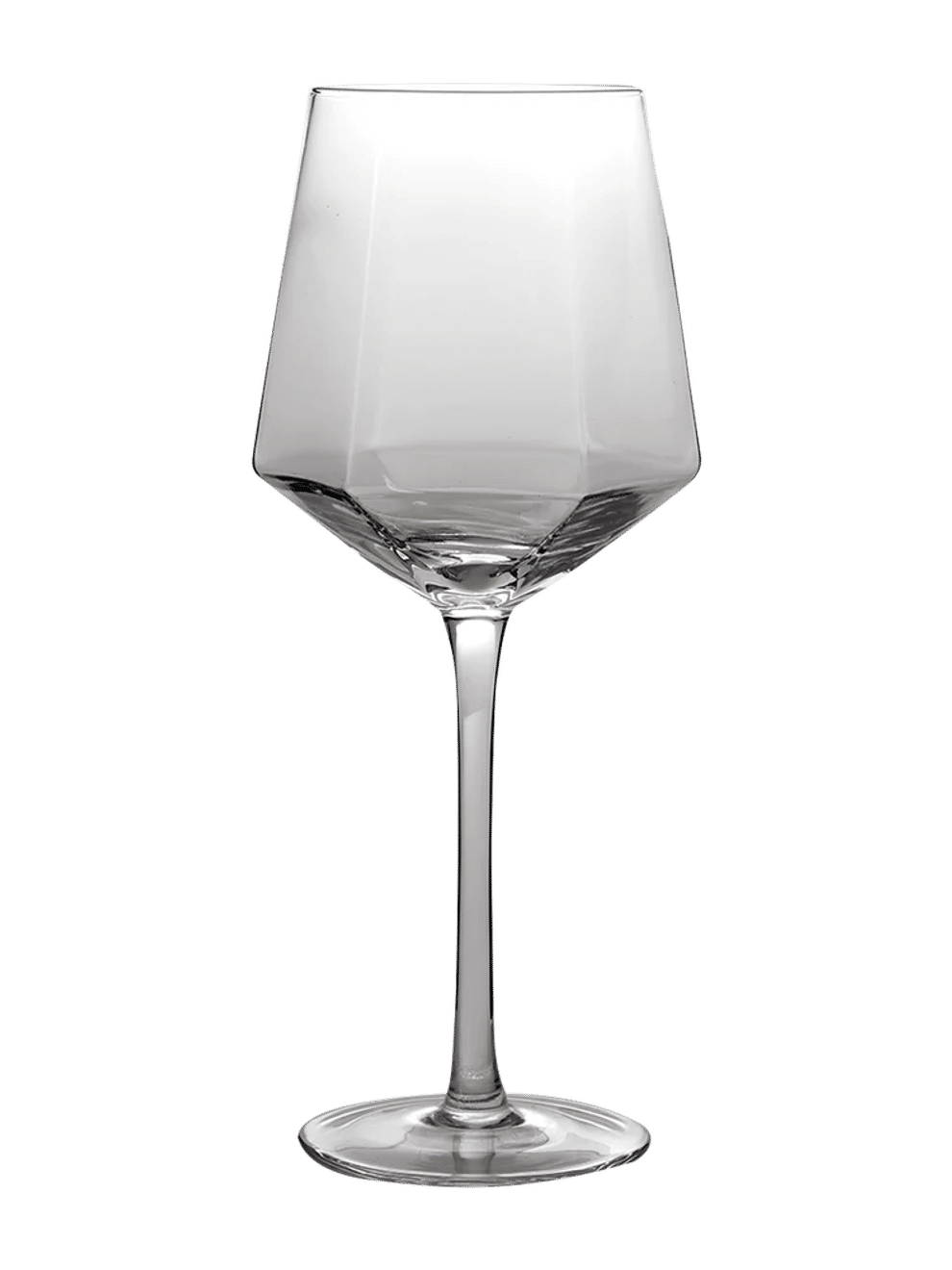 Angular Stemmed Coloured Wine Glass 23cm (4)