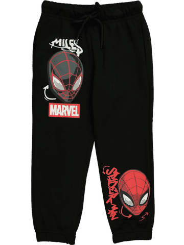 Black Spiderman Character Trackpants