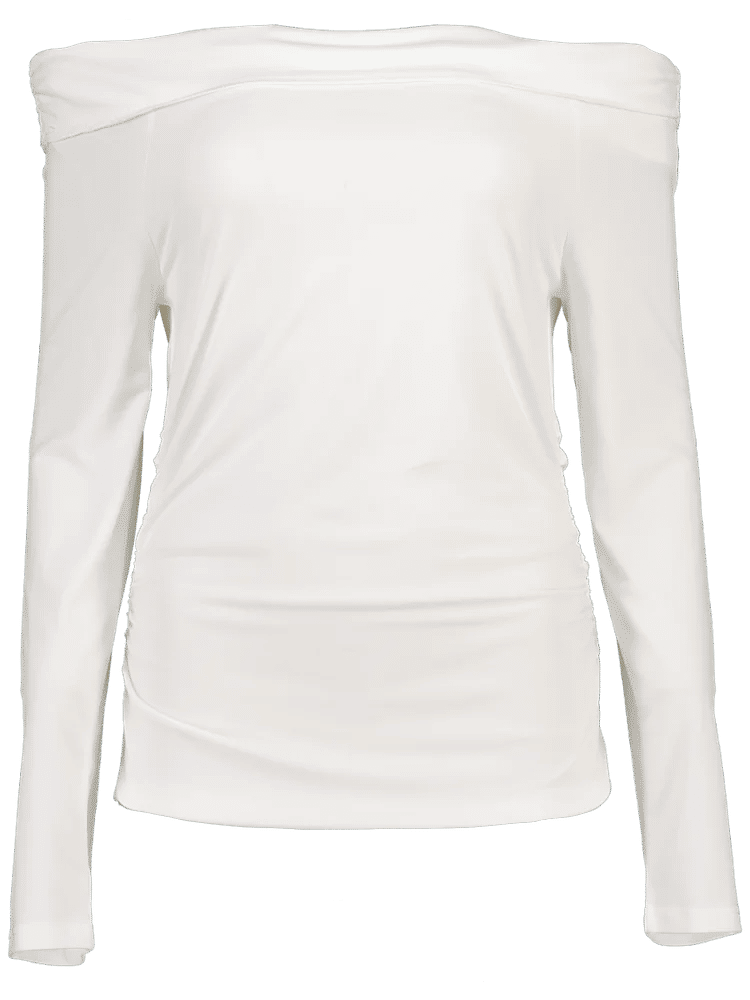 Viscose Blend Long Sleeve Crew Neck Top