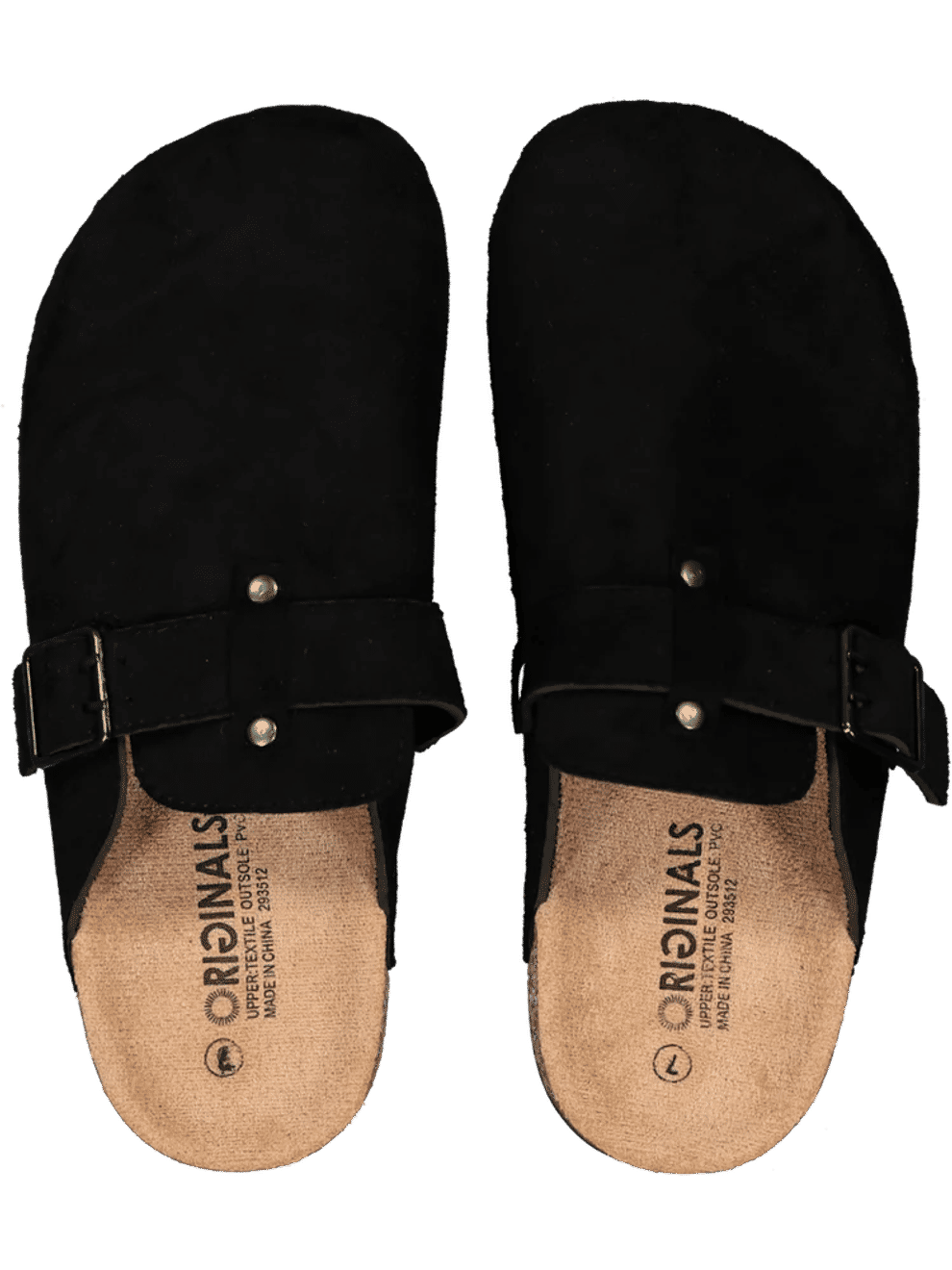 Black Moulded Sandals