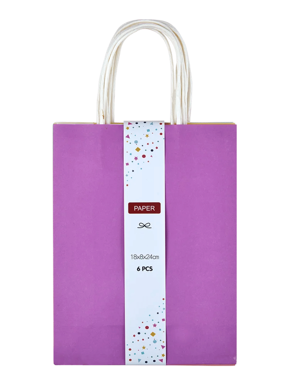 6-Piece Assorted Paper Gift Bags 18x8x24cm
