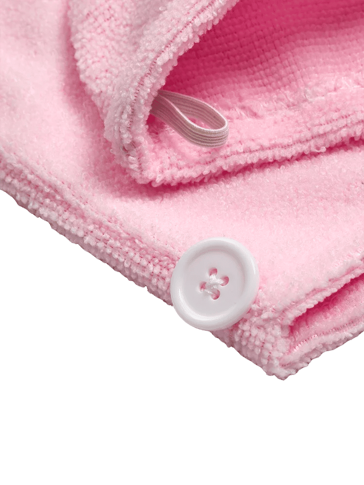 Pink Microfibre Hair Turban (2)