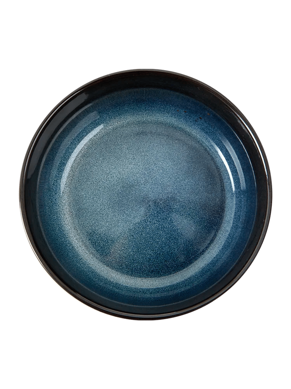 Round Glossy Ebony Ceramic Bowl 14cm (1)