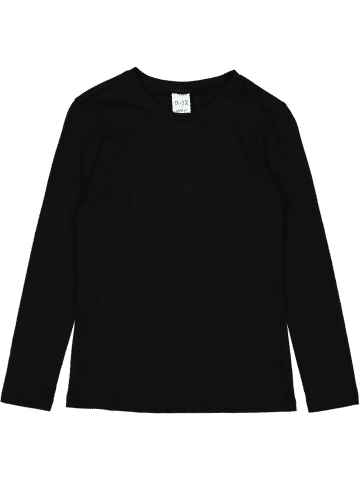 Black Long Sleeve Crew Neck T-Shirt