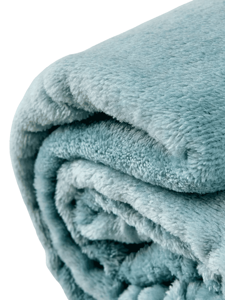 Green Lightweight Flannel Fleece Blanket 125x150cm (1)