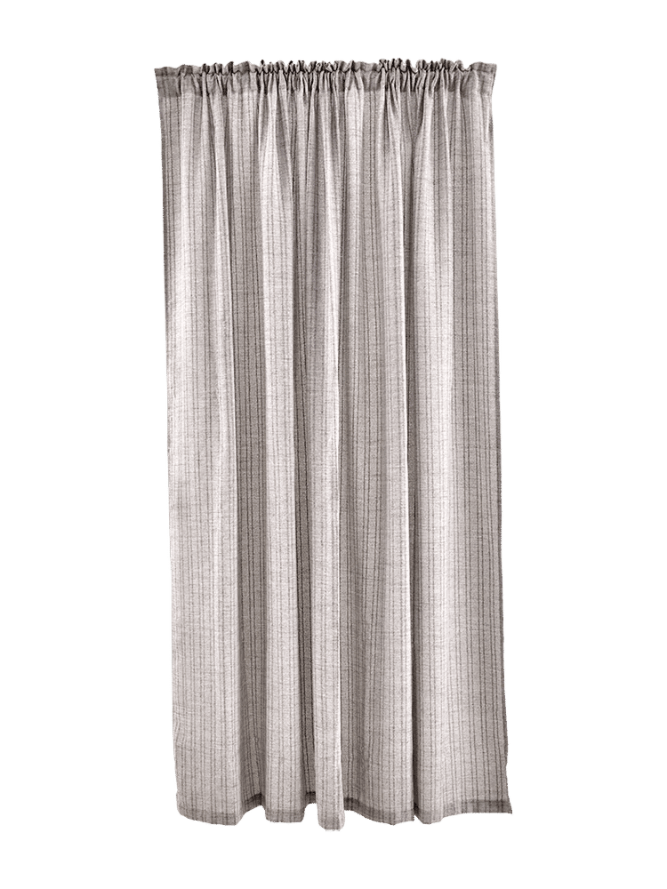 Charcoal Grey Stripe Macrolinen Curtain (1)