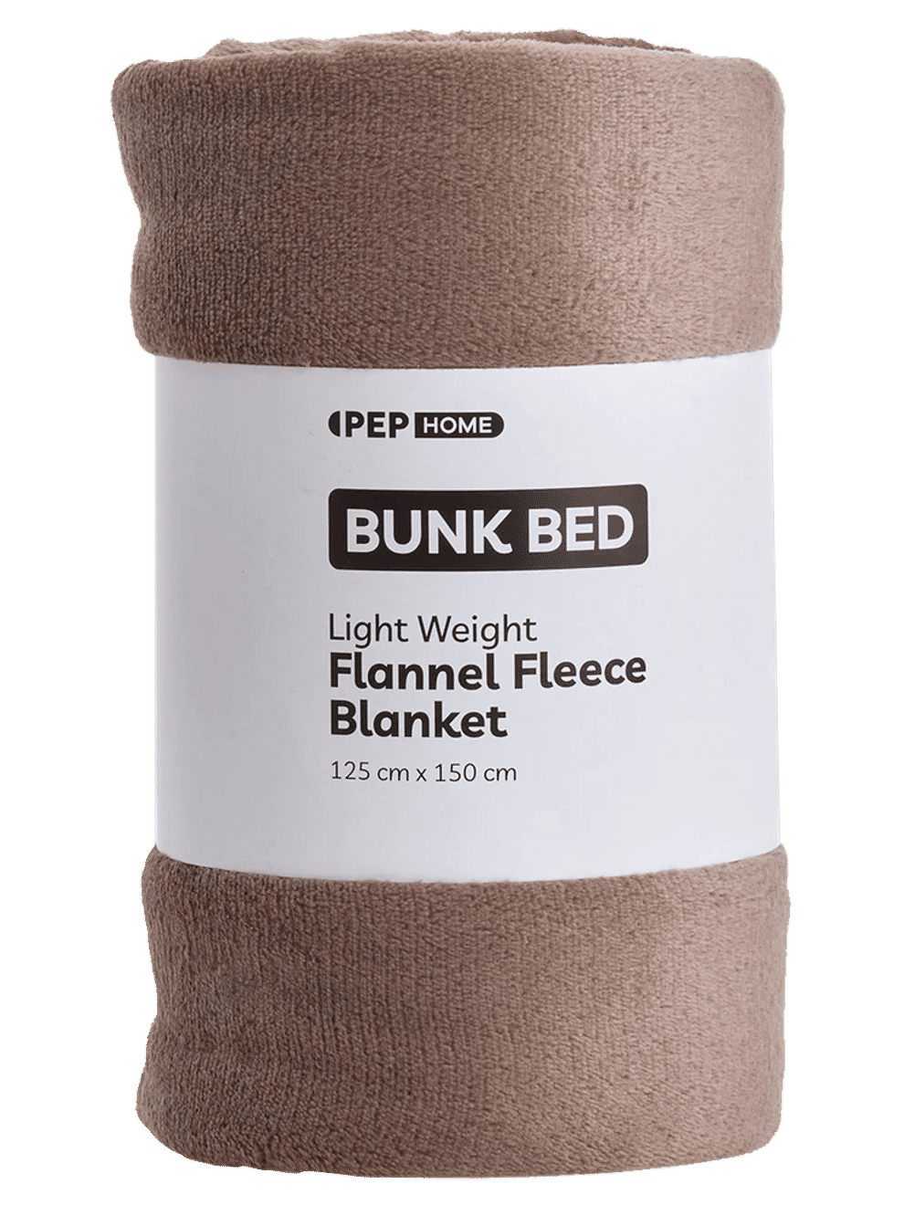 Lightweight Taupe Flannel Fleece Blanket