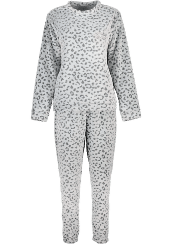 Grey Animal Print Dressing Gown