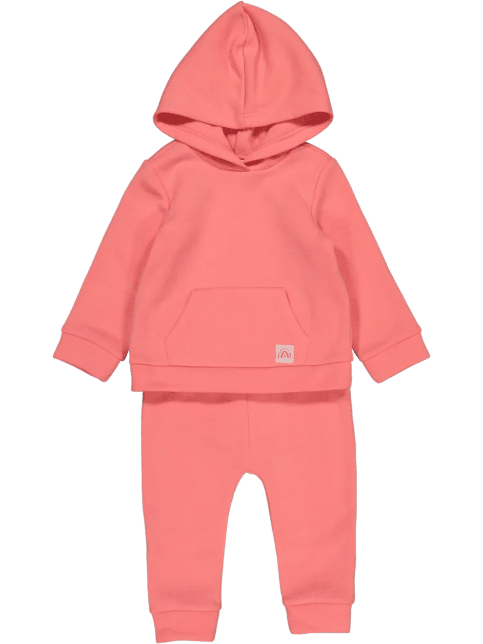 Salmon Pink Hoodie Tracksuit